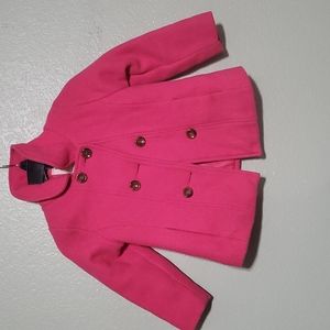Girls Pink Peacoat